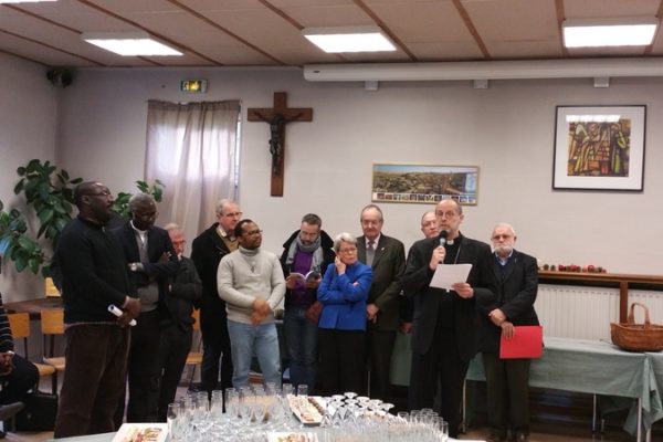 Mgr Renauld de Dinechin présente ses voeux au clergé